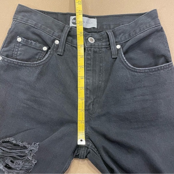 Women’s Levi’s Silvertab ‘94 Baggy Distressed Black Wash Jeans Size 25 - Picture 14 of 15